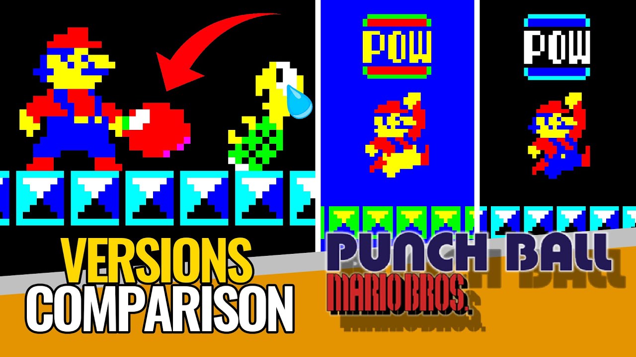 🥊 MARIO's SECRET WEAPON You Didn't  Know 🥊 Punch Ball Mario Bros. - Versions Comparison