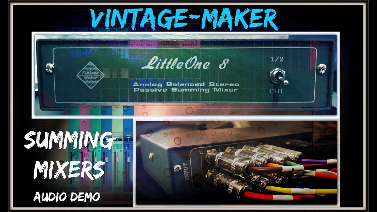 Vintage Maker - Little one 8 | Affordable Summing Mixer | Studio One 4