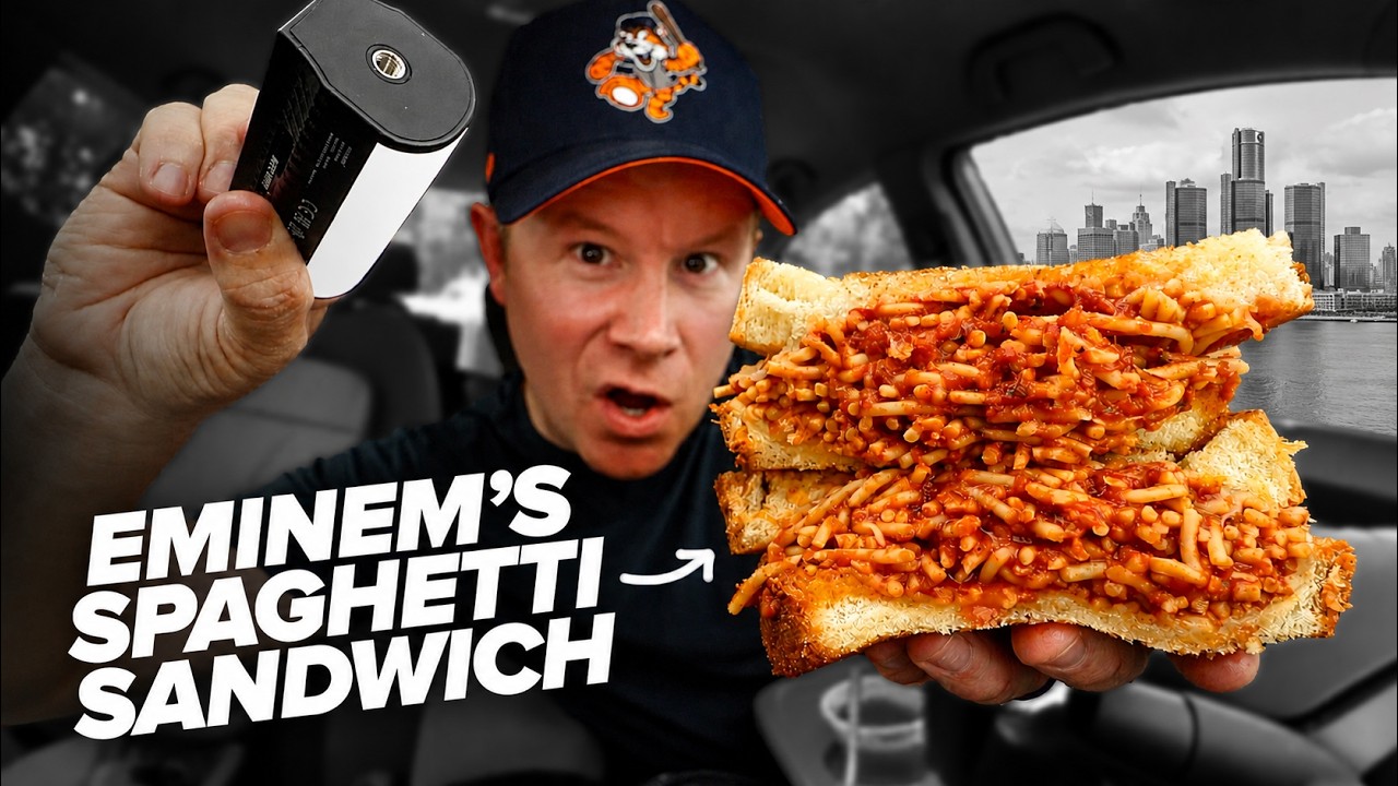 I Ordered Eminem's Spaghetti Sandwich From An Alleyway In Downtown Detroit 🍝🏙️