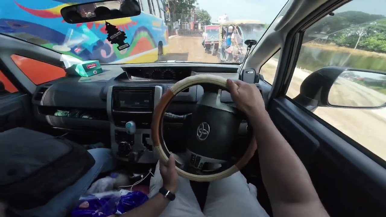 Going back to Dhaka ex Bikrampur | POV driving / Country road | Toyota Noah 2011 | Microbus/ MPVs