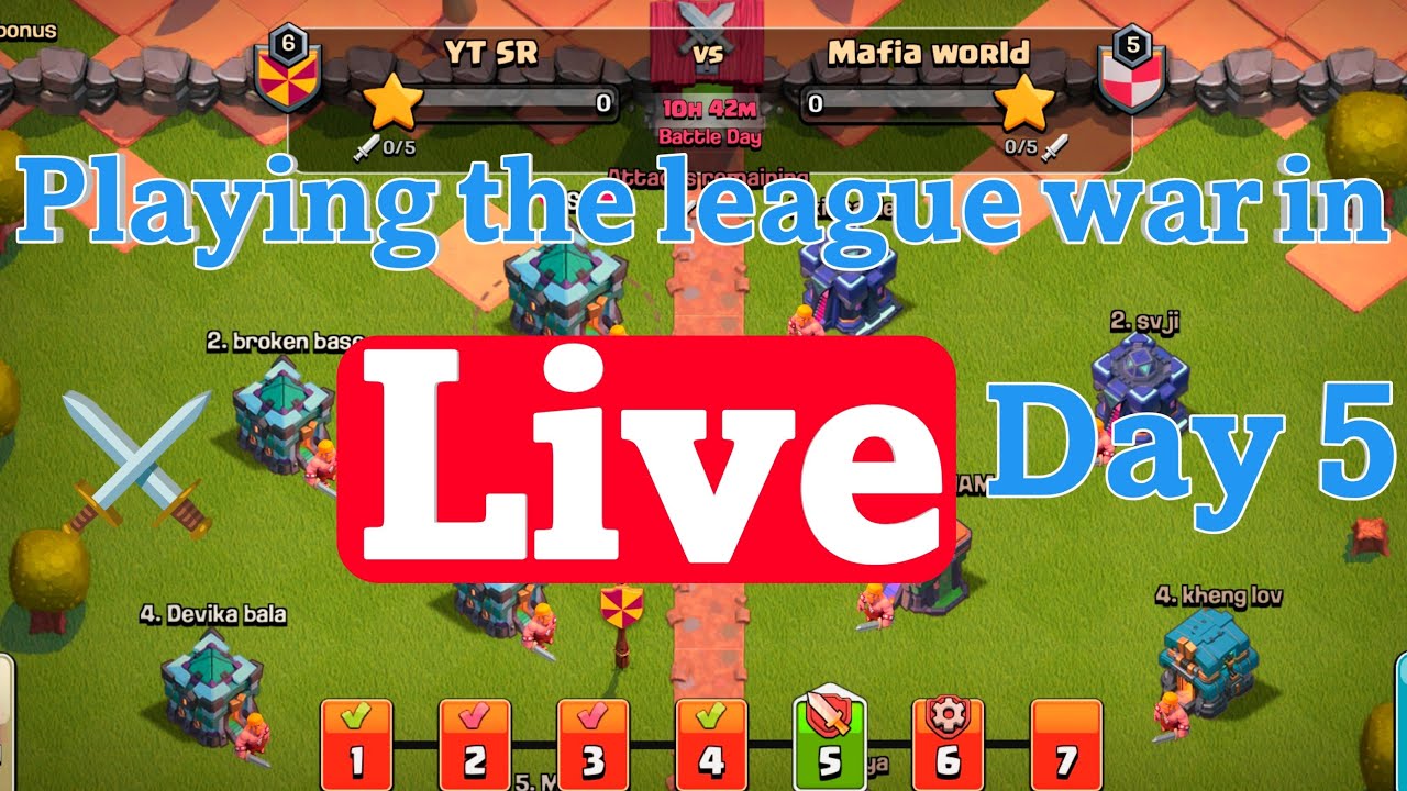 playing the league war in Live