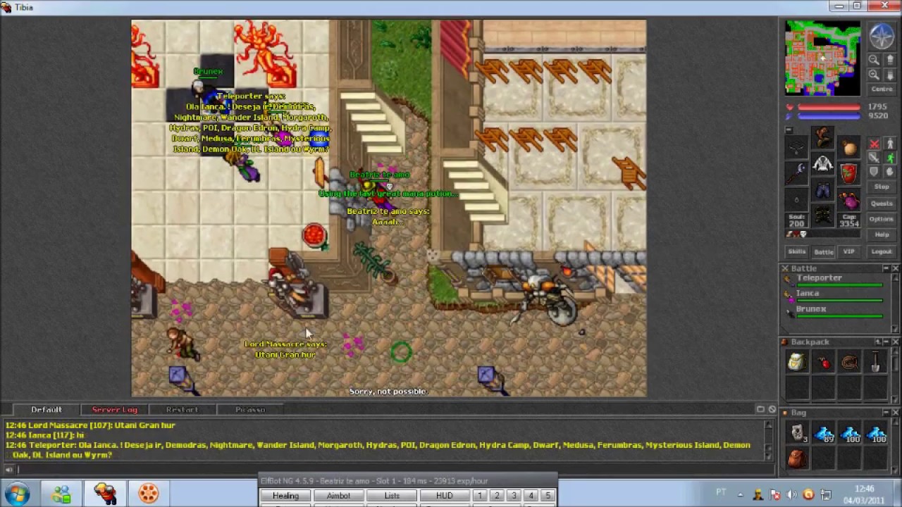 tibia matando noob