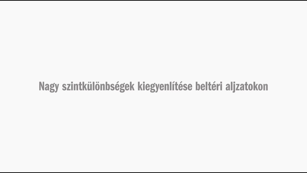Csempe Doki és a Baumit: Nagy szintkülönbségek kiegyenlítése beltéri aljzatokon