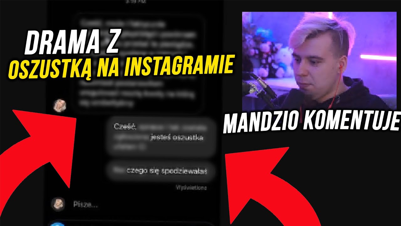MANDZIO KOMENTUJE DRAMĘ Z OSZUSTKĄ NA INSTAGRAMIE | MANDZIO SHOTY Z LIVE