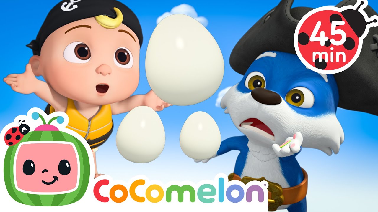 JJ and Wally’s Wobbly Boat Omelet Adventure 🚢🍳| CoComelon Animal Time | Animals for Kids