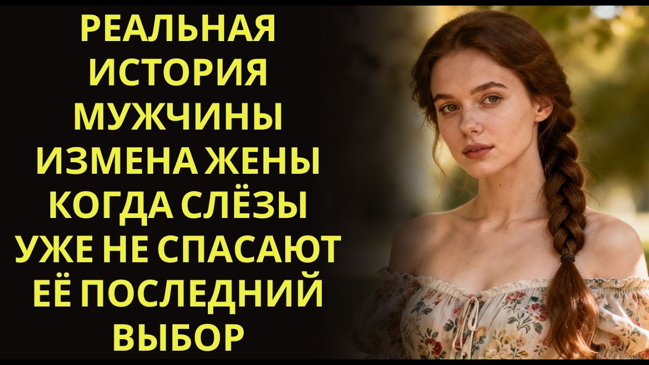 Реальная история мужчины   Измена Жены   Когда слёзы уже не спасают  её последний выбор