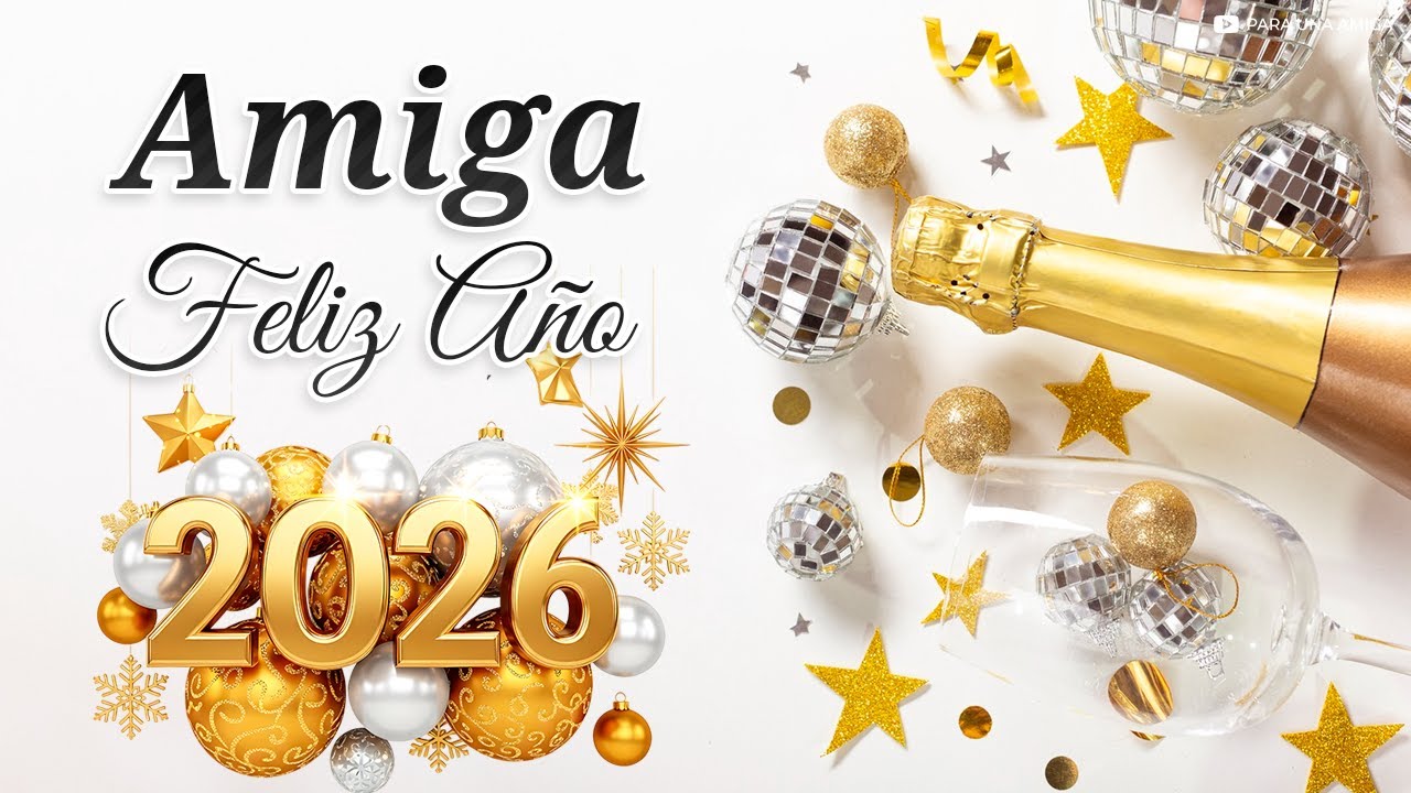 ✨ &iexcl;AMIGA, Feliz A&ntilde;o Nuevo 2026! 🌷 BONITO mensaje de a&ntilde;o nuevo para una amiga🎇Feliz a&ntilde;o nuevo para ti