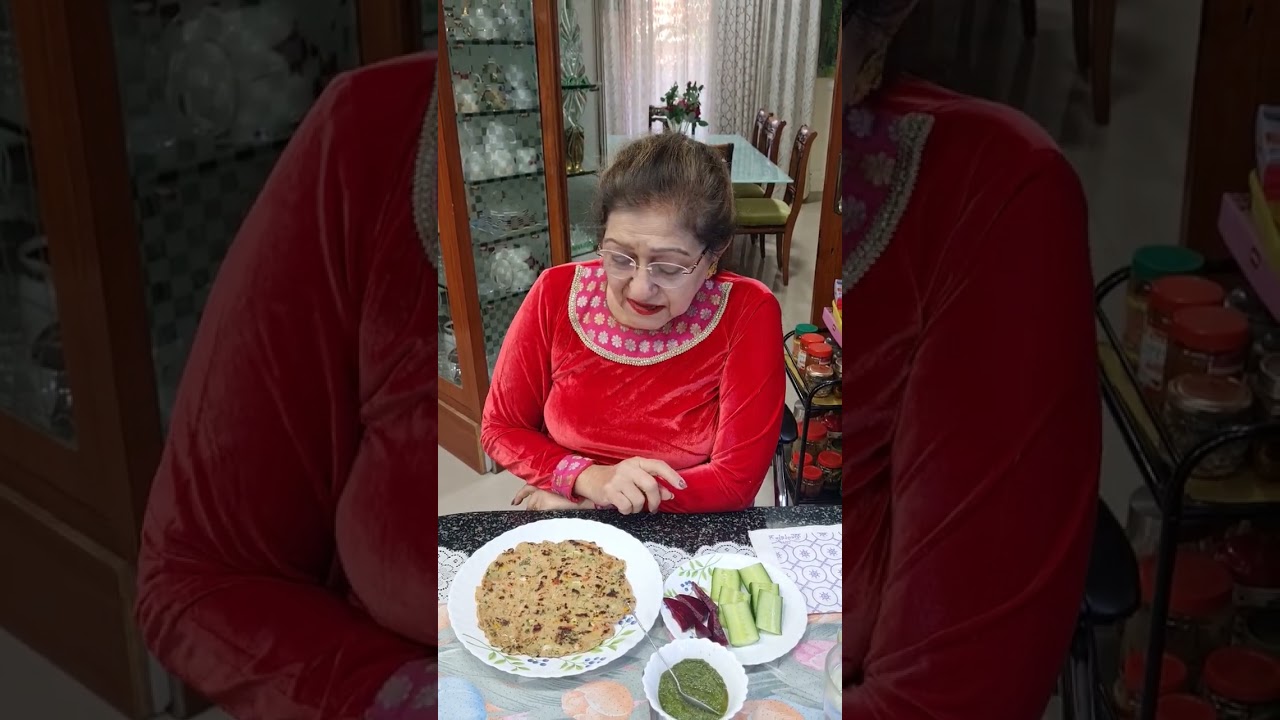 @tzfoodandlife Mera Vlog Oats da pura or Chilla with lots of veggies for Weight Control