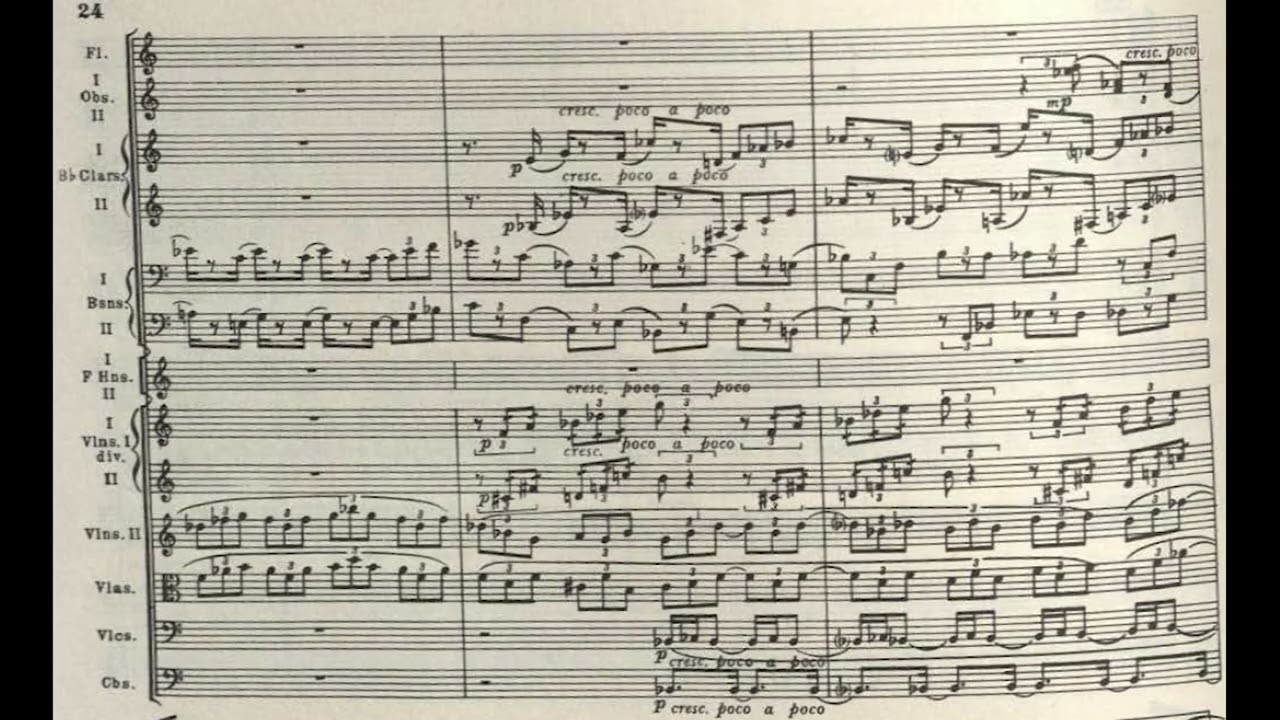 Ahmet Adnan Saygun - Symphony No. 1 (Score Video)