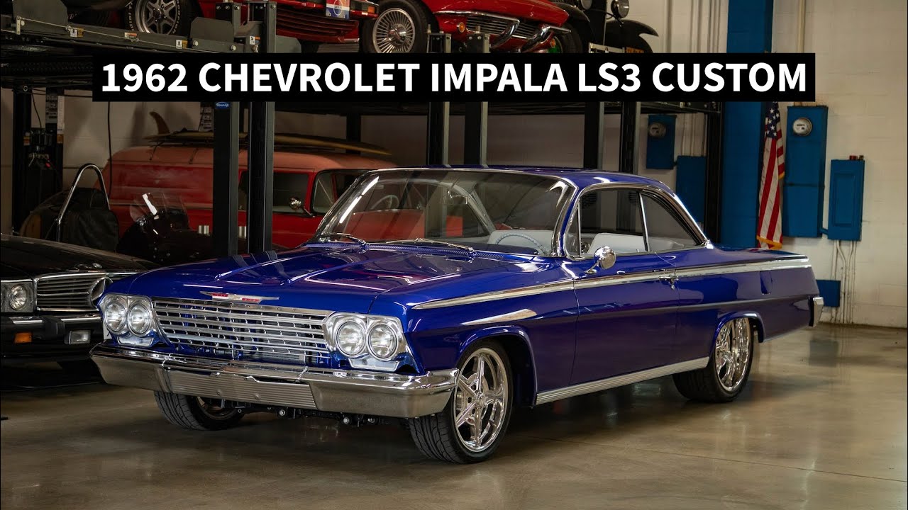 1962 CHEVROLET IMPALA LS3 BEL AIR CUSTOM BUBBLE TOP arrives at West Coast Classics, Torrance, CA