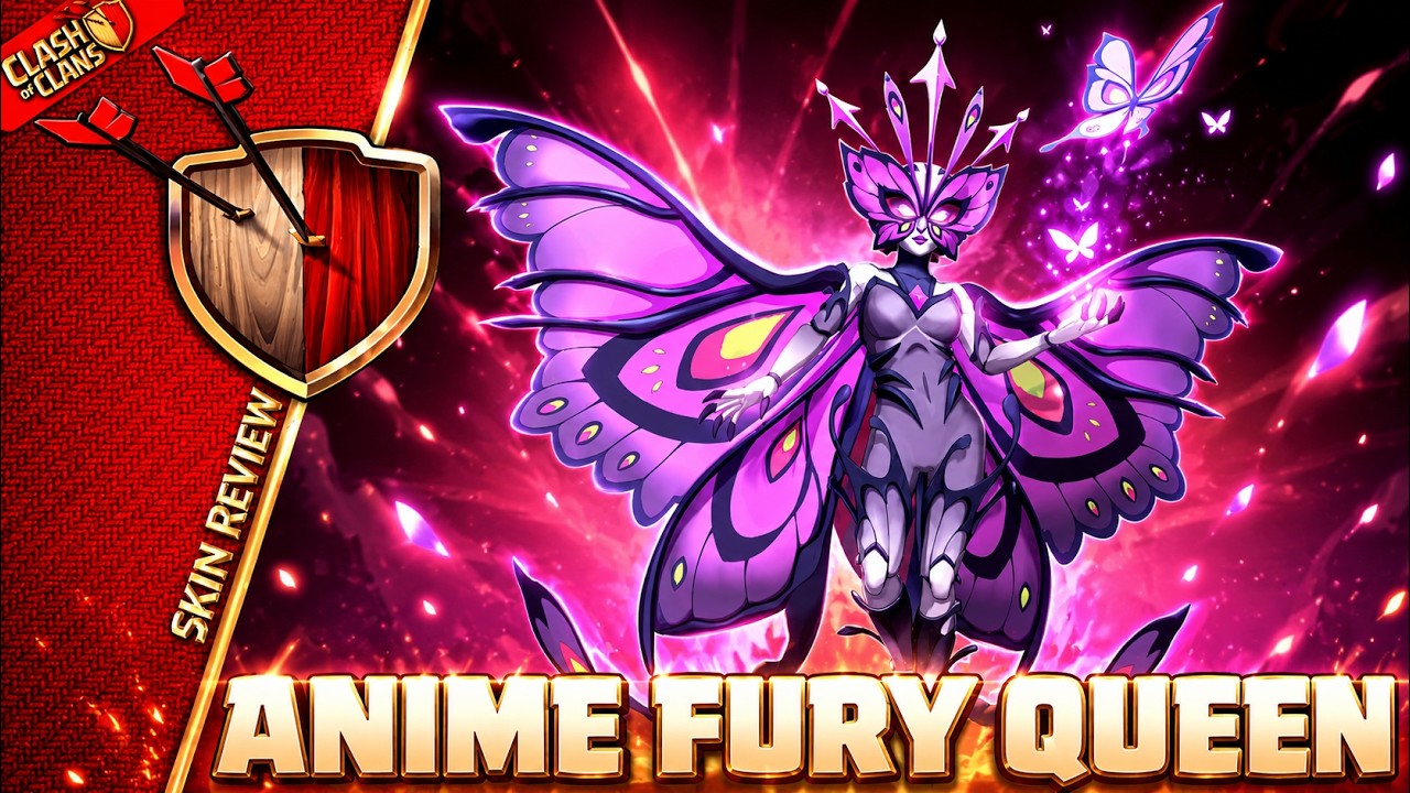 🏯Anime Fury Queen Skin Review | June 2026 | Clash of Clans | Clashflict 🔥🏹