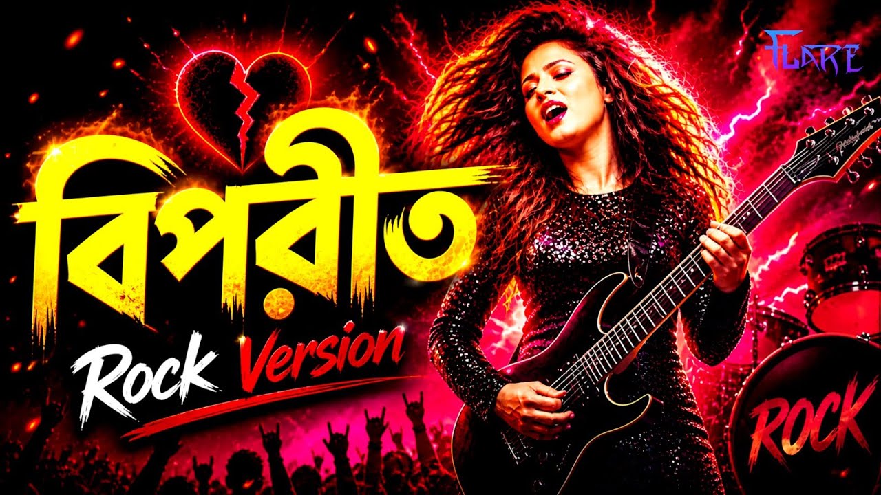 Biporit (Female Version) | New Bangla Rock Song 2026 | Flare Band Live Performance 🔥