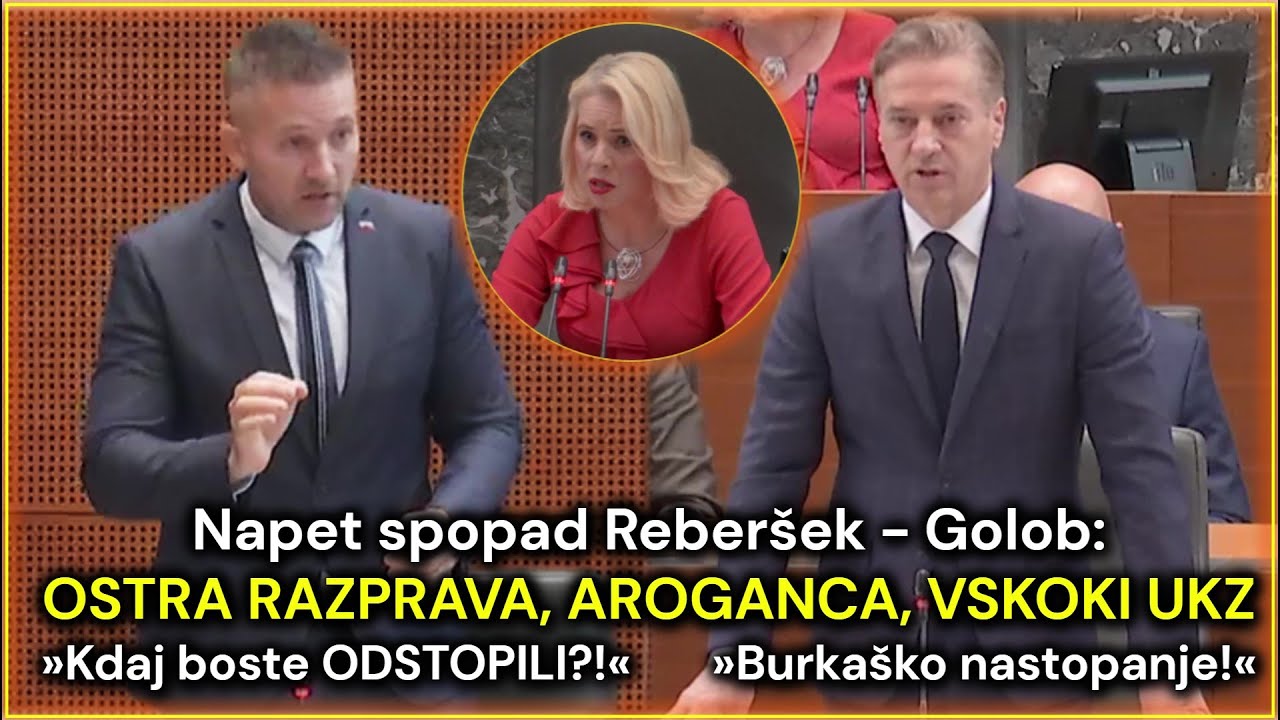 Burna drama: Reberšek – Golob – UKZ: Integriteta in odstop | Ton govora & blokiranje (22. 10. 2025)