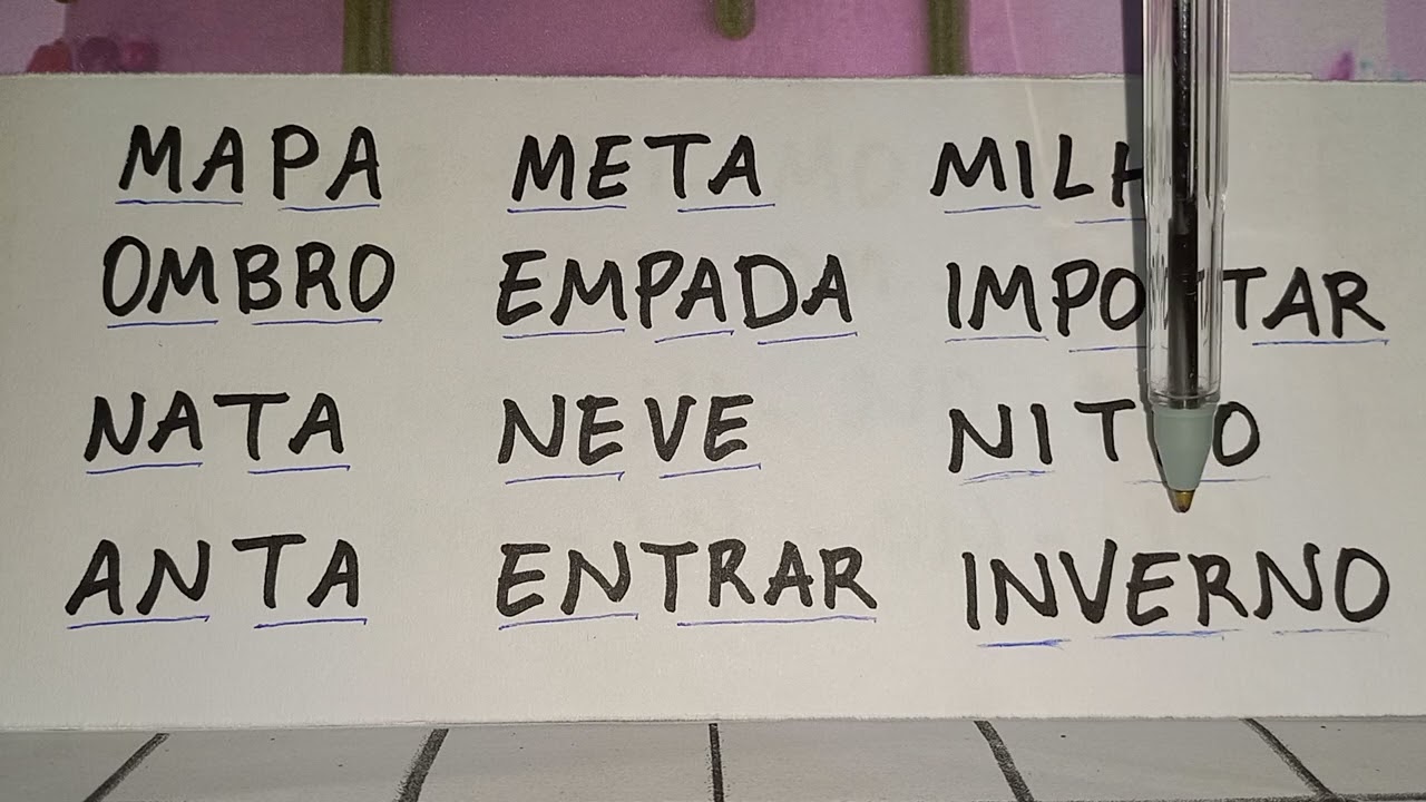 LEITURA INCRÍVEL! VAMOS APRENDER LER PALAVRAS COMPLEXAS COM..