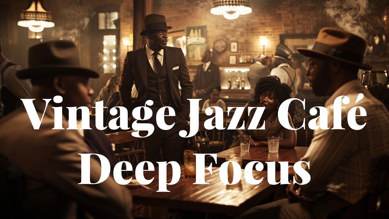 Vintage Jazz Café ☕ 1920s New Orleans Ambience | Deep Focus Study Music