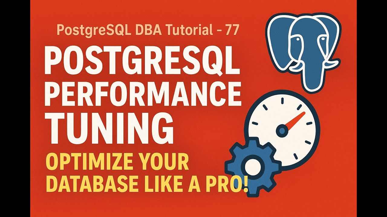 PostgreSQL Performance Tuning | Optimize Your Database Like a Pro! #postgresql #postgres #tuning