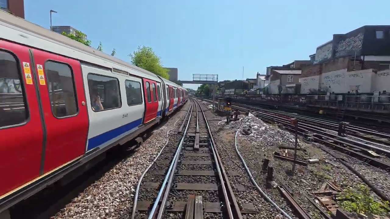 Hammersmith west fast to Barons Court east.