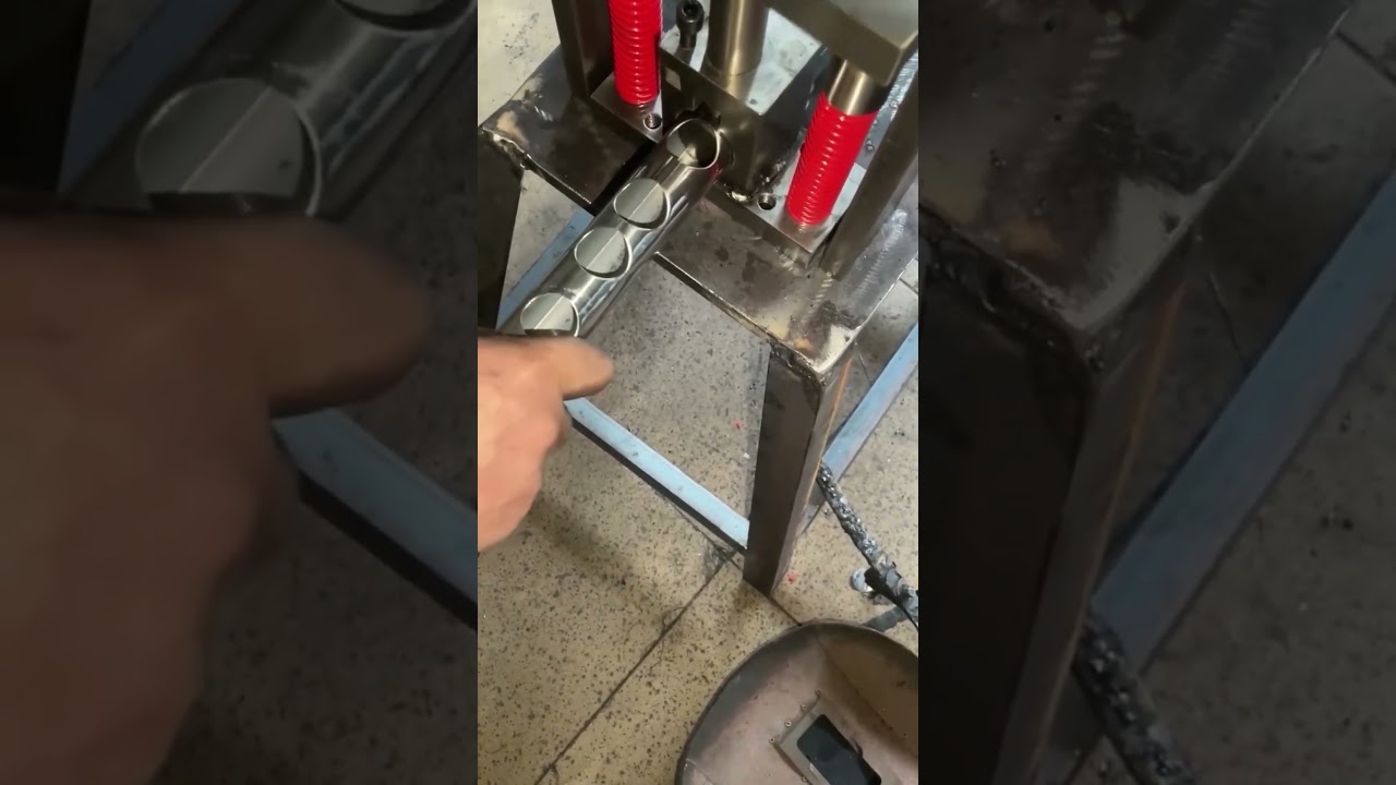 Hole Making Process on Circular Steel Tubing | Clean Cut Every Time!