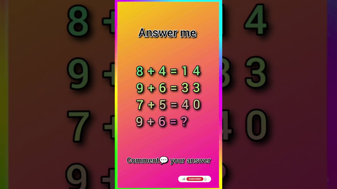 Live Math Quiz 🧠 | 30 Sec Me Answer Do! | Puzzle Challenge 2026