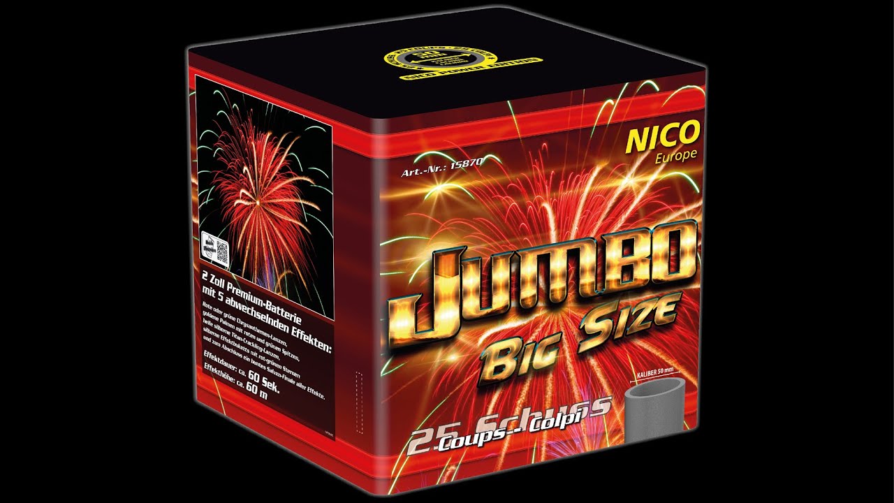 NICO Europe - Jumbo Big Size, 25 Schuss