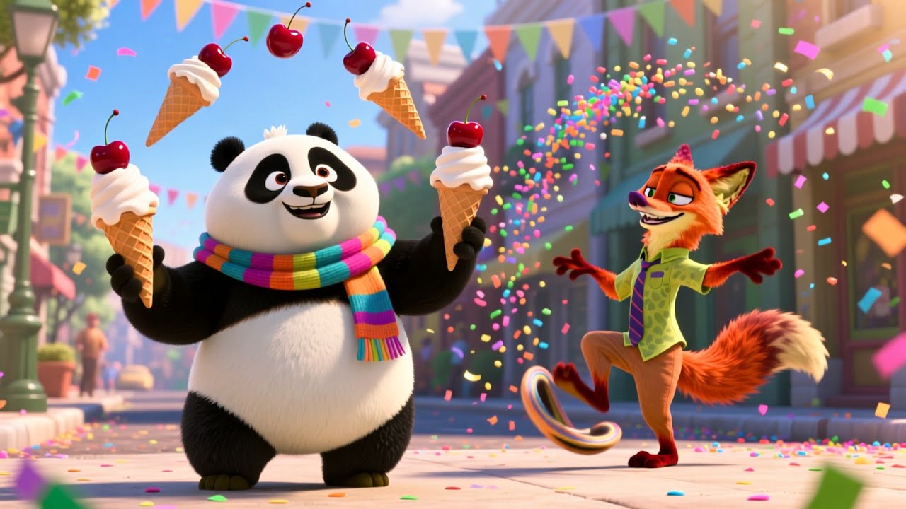 Rhino Drives the Ice Cream Van 🍦🦏 Fun Kids Song | Toddler Ice Cream Adventure