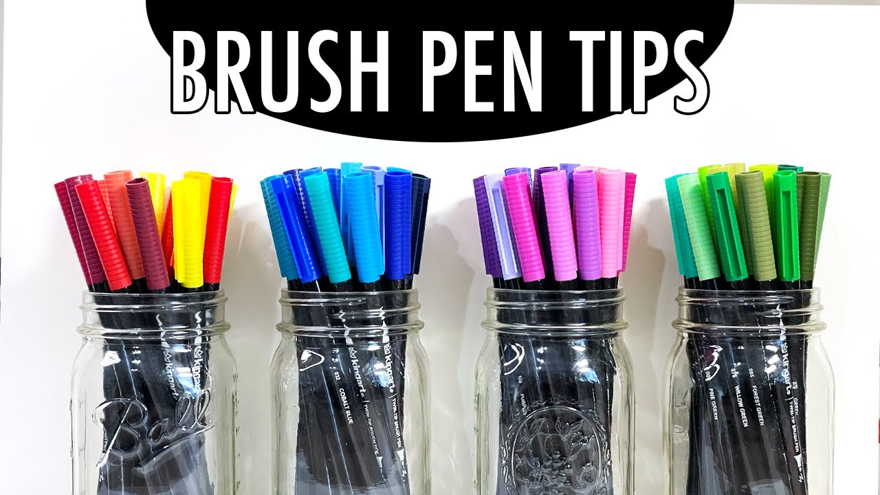 Brush Pen Tips for Beginners (Kingart Brush Pens)
