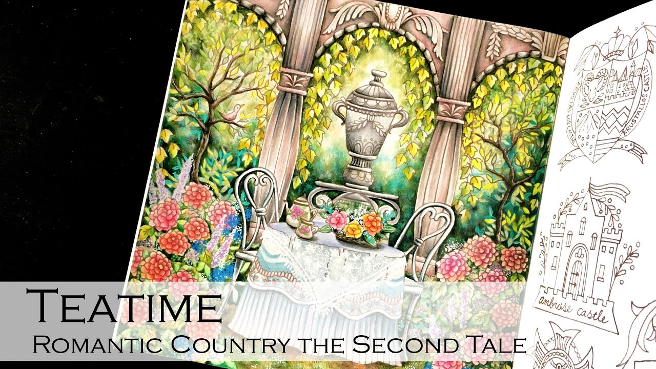 Teatime | Adult Coloring Book: Romantic Country The Second Tale | Shirley Coloring