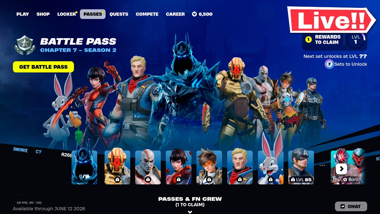*NEW* FORTNITE SEASON 2 BATTLE PASS UPDATES TODAY! (Chapter 7 LIVE)