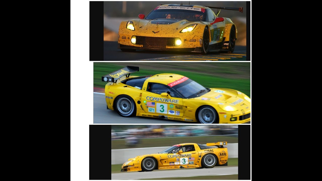 Corvette c5 r vs c6 r vs c7 r le mans onboard