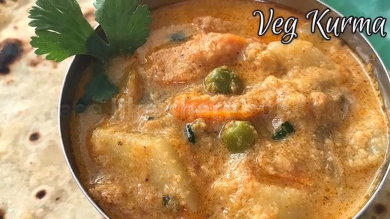 Mixed Veg Kurma in Tamil|Vegetable Gravy in Tamil-Side Dish for Chapathi,Parotta-சப்பாத்தி குருமா