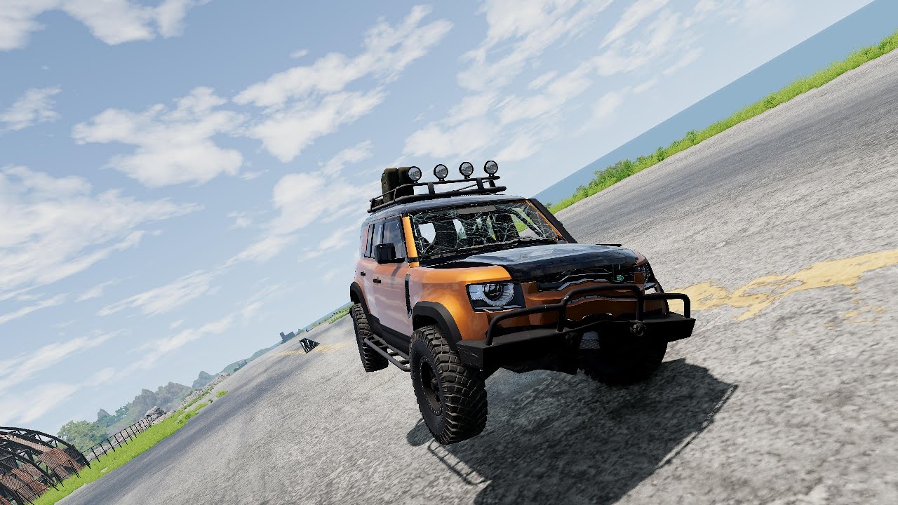 High-Speed Flip Ramp Chaos: BMW, Tesla & More Crash in BeamNG.drive!