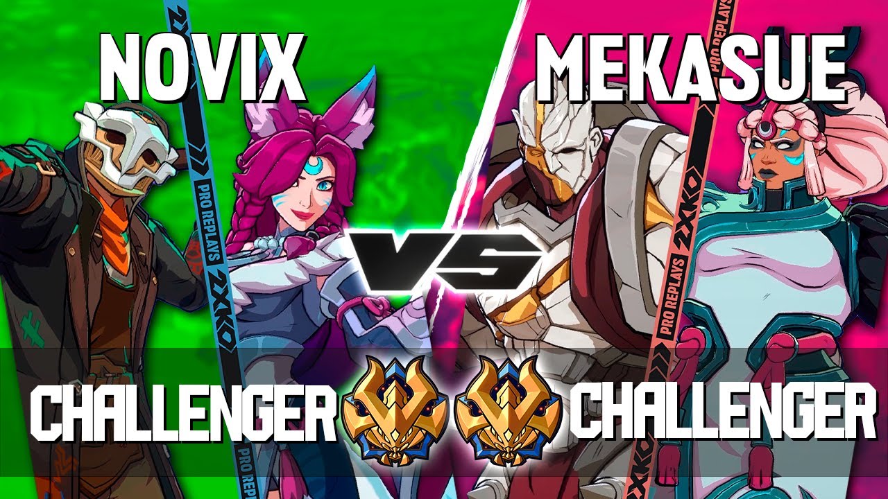 2XKO ▰ NOVIX (Ahri-Ekko) vs MEKASUE (Darius-Illaoi) ▰ 2XKO Pro level replays