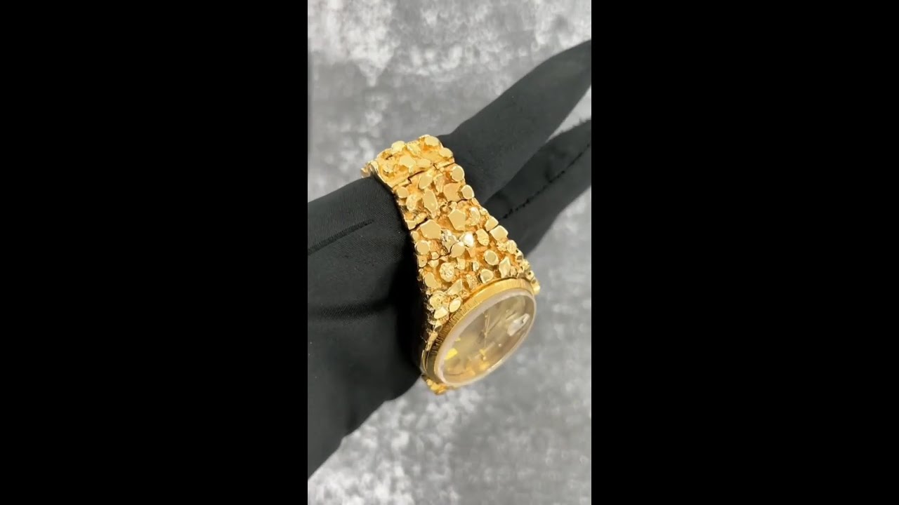 The most 80s Rolex ever...see the gold nuggets? 😱