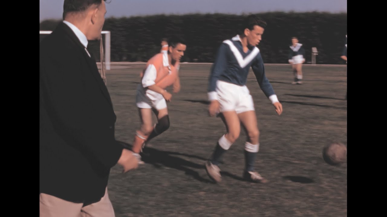 France 1960s: The football match archive footage