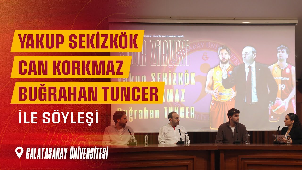 Yakup Sekizk&ouml;k, Can Korkmaz ve Buğrahan Tuncer ile S&ouml;yleşi 📍 Galatasaray &Uuml;niversitesi