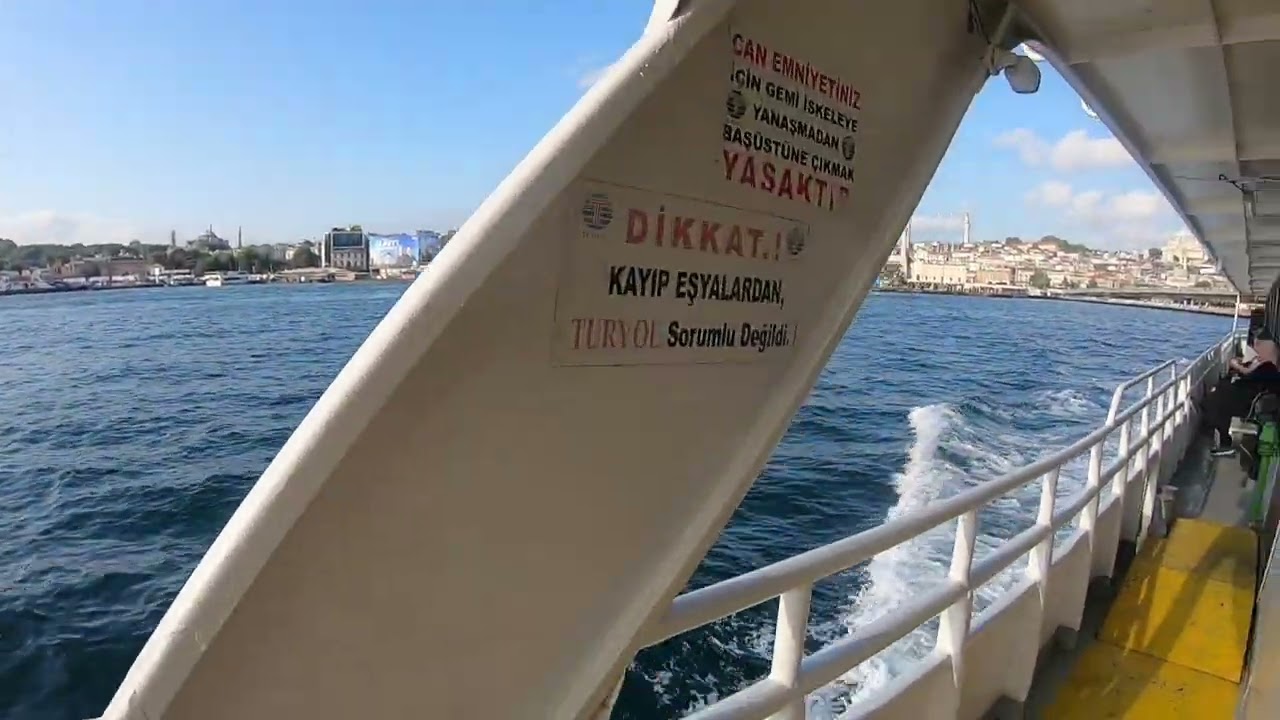 Прогулка в Стамбуле на катере через пролив Босфор. #seaman #sea #stambul 
