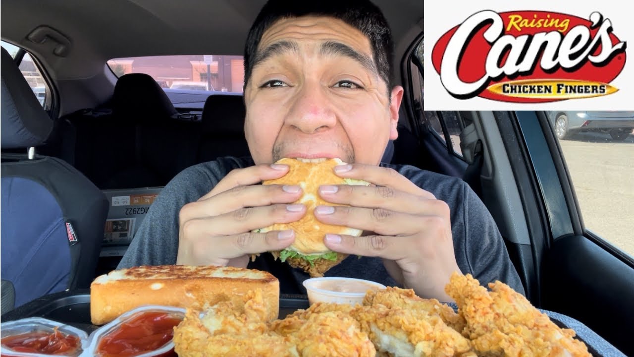 Raising Cane's Chicken Fingers + Chicken Sandwich Mukbang