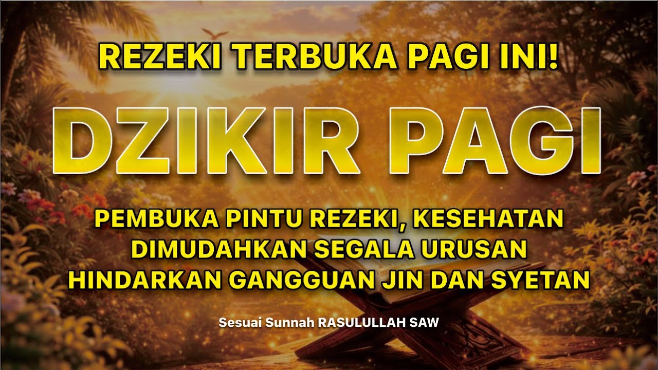 Dzikir Pagi Sunnah | Pembuka Rezeki, Perlindungan & Kemudahan Hidup