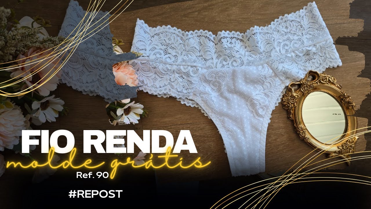 #MoldeGrátis - Fio de Renda na Máquina Doméstica TBT - Ref.: 90