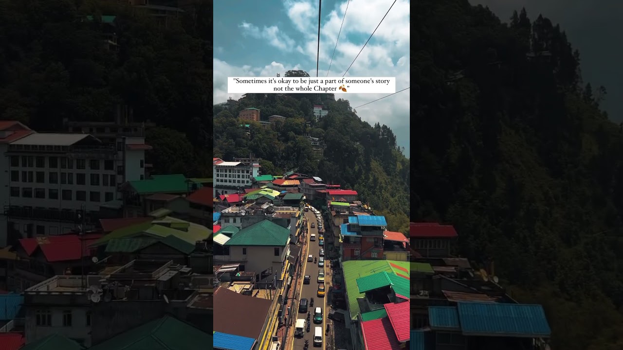 Gangtok City View From Ropeway in June month 2023 #sikkim #gangtok #ropeway #june2023