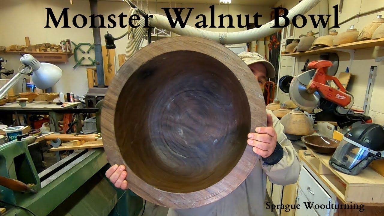 Woodturning - Monster Walnut Bowl!