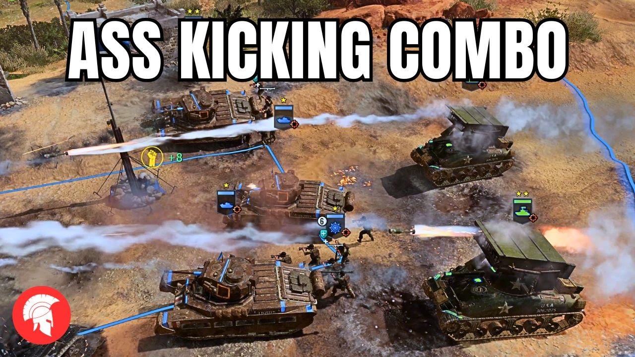 ASS KICKING COMBO | COH3 | British Forces | 4vs4 | No Commentary