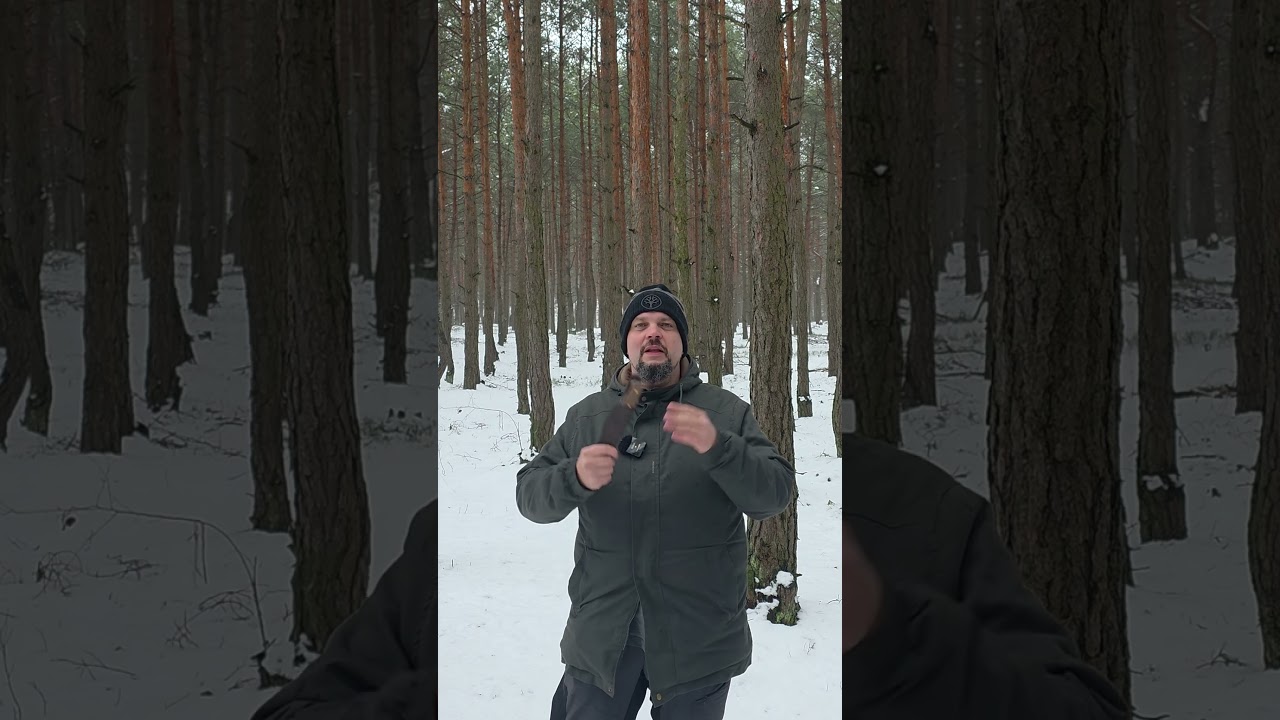 Dlaczego noże łamią się zimą przy batonowaniu؟ #edc #بقا #bushcraft