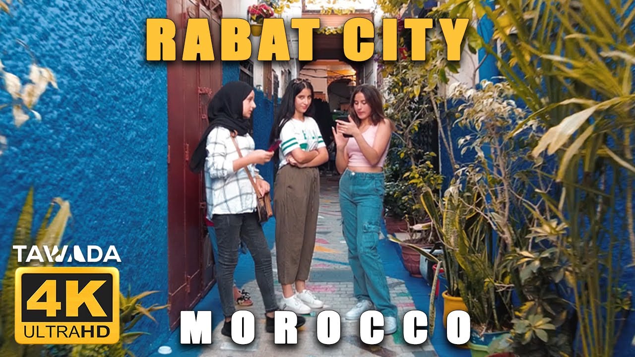 RABAT CITY (4K UHD) Walking tour - Morocco  🇲🇦