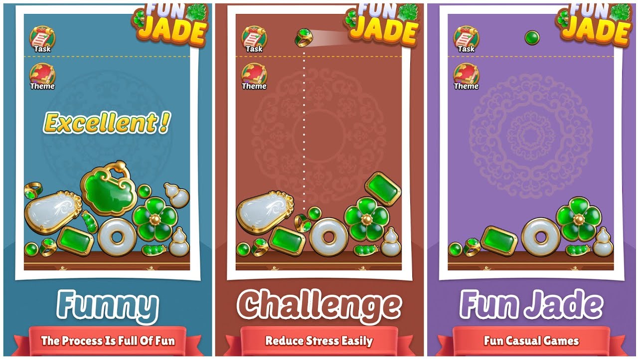 Fun Jade 💚💎 | Satisfying Jade Merge Puzzle Gameplay (Android)
