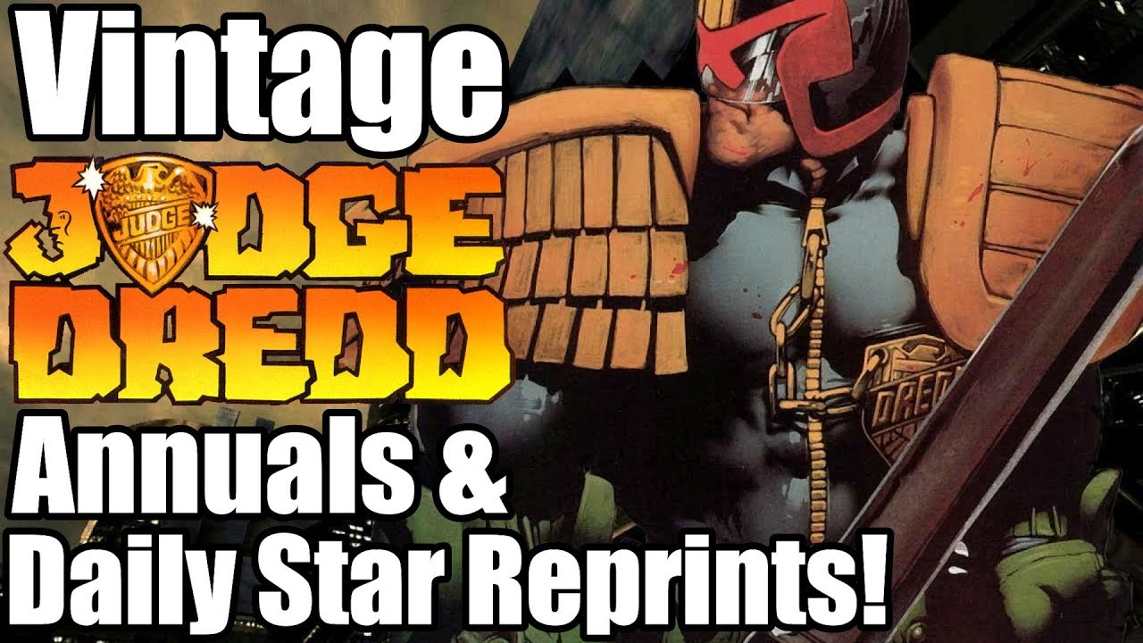 Judge Dredd Annuals And Daily Star Reprints - Zarjazz Thrills From the 1980's!!