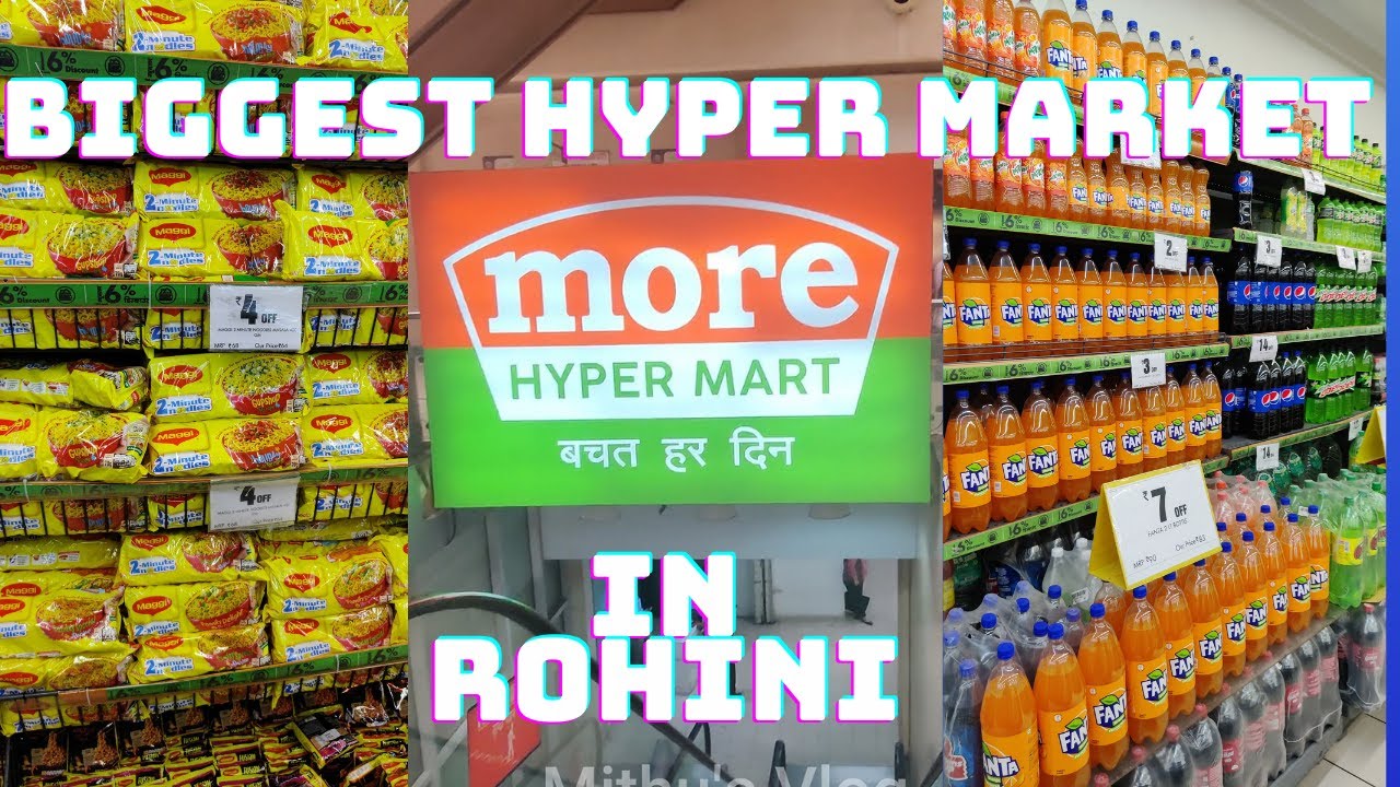 #Rohini Biggest Hyper Super Market | #MoreHyperMarket|Grocery shop| Shopping Mall in Rohini
