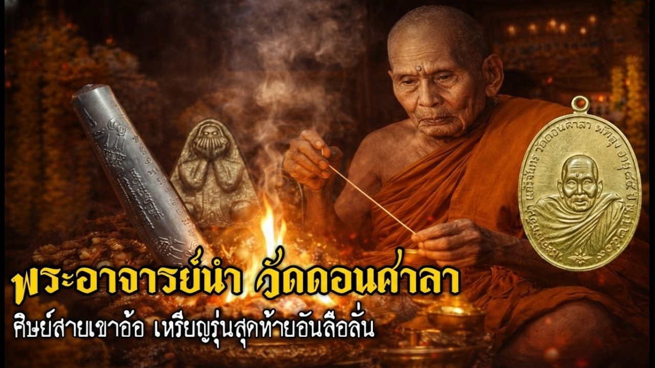 พระอาจารย์นำ วัดดอนศาลา ศิษย์สำนักเขาอ้อ | ประวัติชีวิตและวัตถุมงคลยอดนิยม