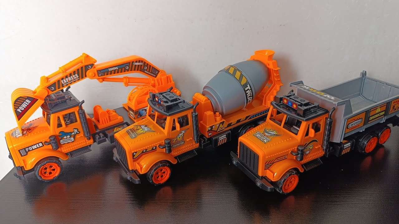 5 Minutes Satisfying With Unboxing Construction Transport Play Set | ASMR | Unboxing & Review