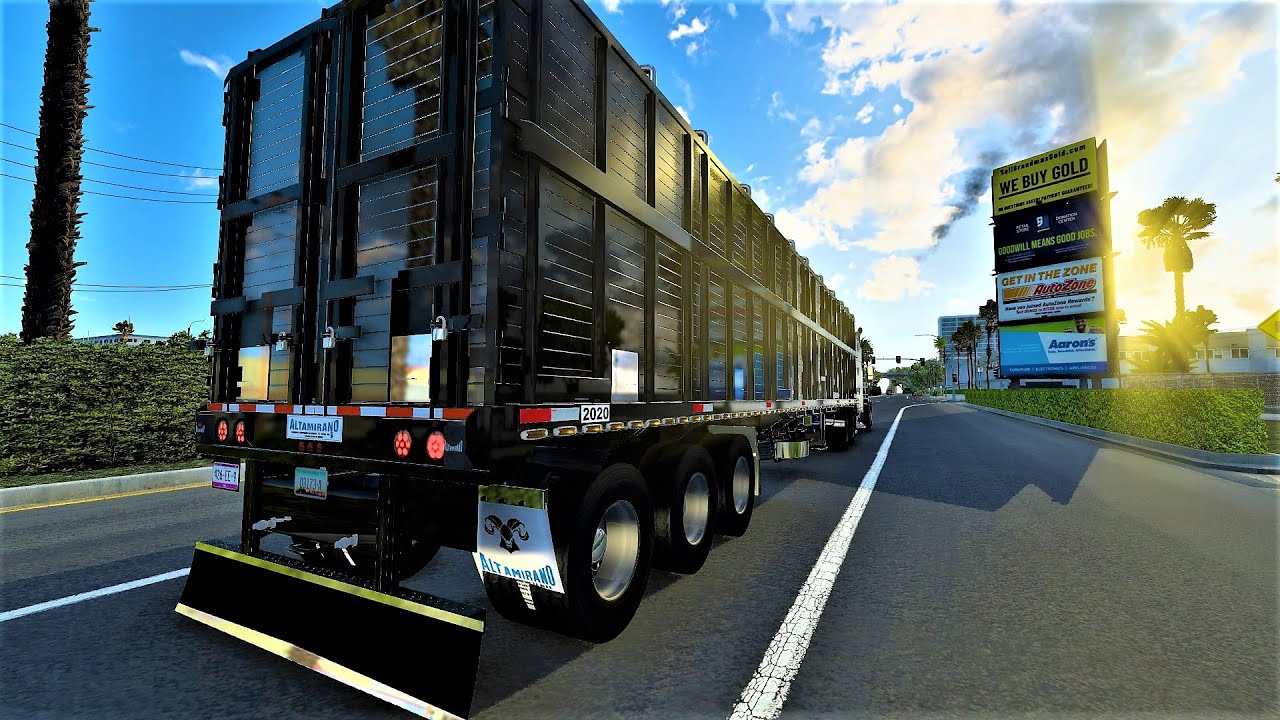 ATS Mods 4K★ 1.46 | Jaulas Owned trailer v1.2  | American Truck Simulator